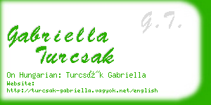 gabriella turcsak business card